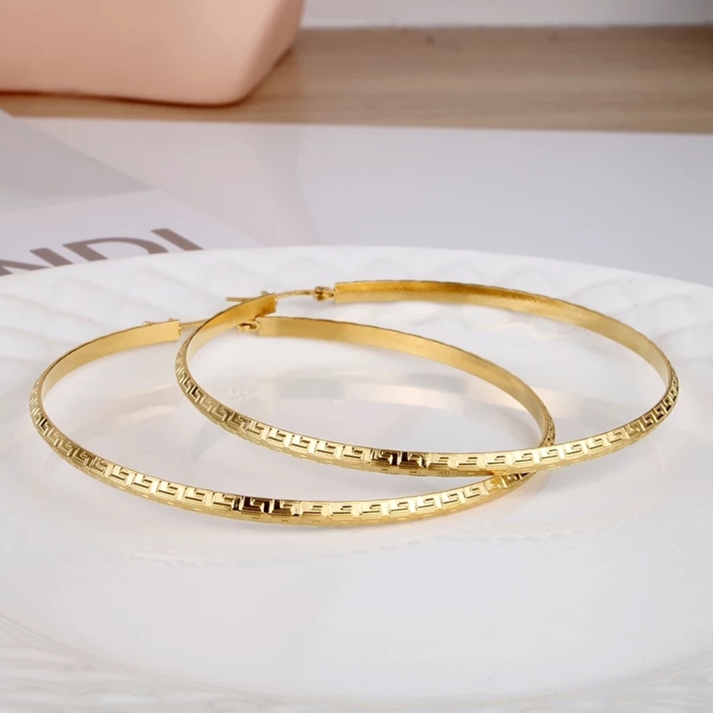 Goldtone Hoops